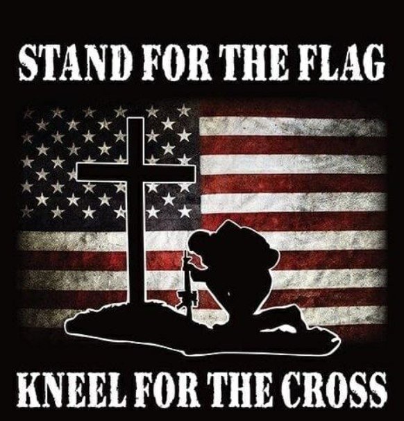 Stand For The Flag Kneel For The Cross